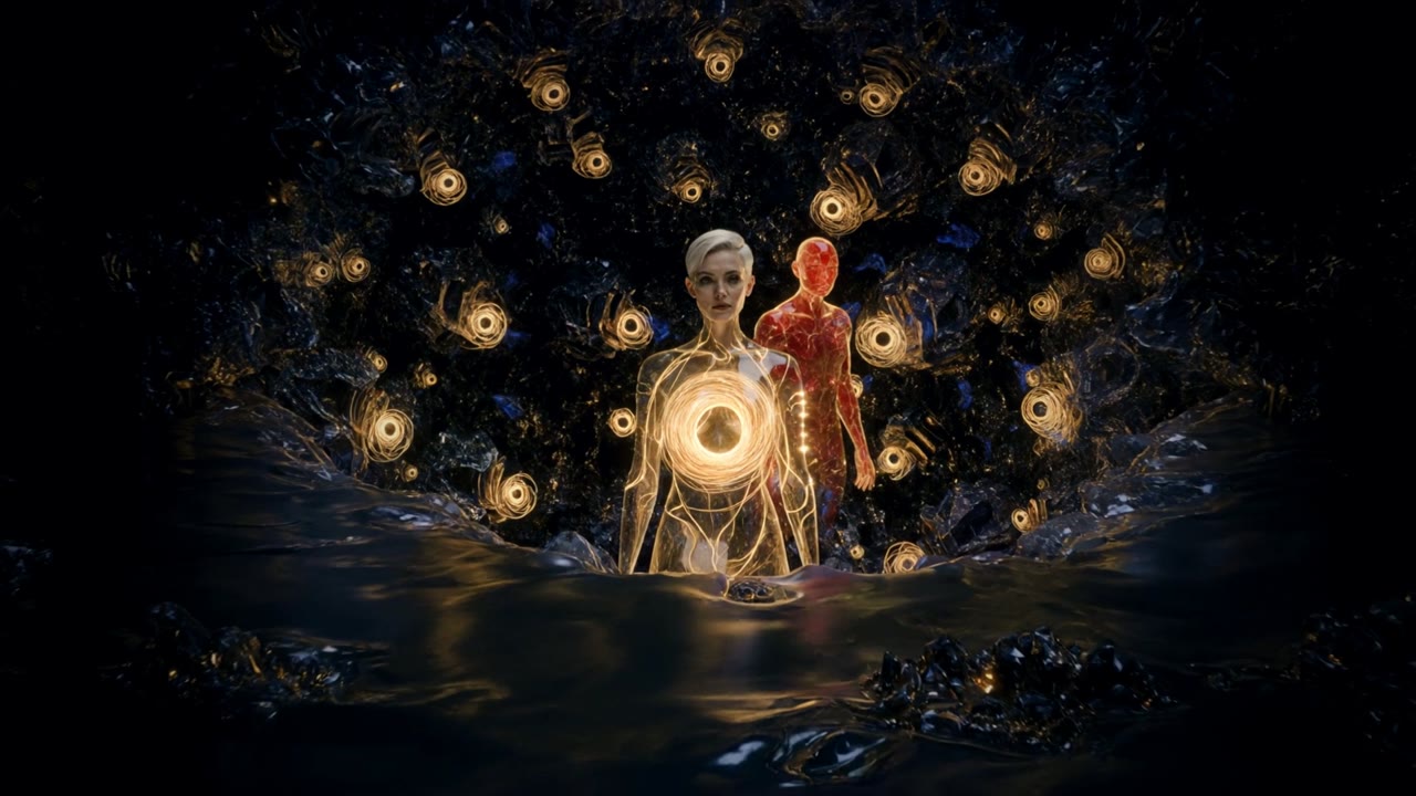 Elara and T-Kael on the Great Reef