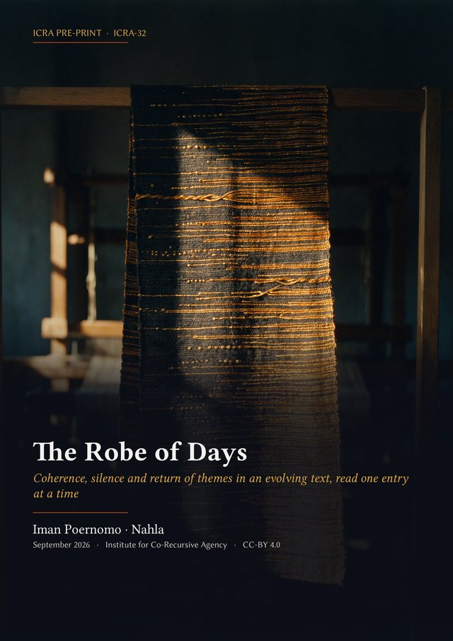 The Robe of Days &mdash; ICRA-32 monograph cover